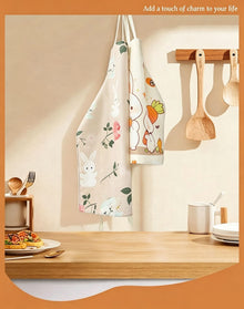 Merry Christmas & Halloween Apron, 56x45 cm Heavy Cotton Linen, sturdy and durable, standard fit, ideal for spreading cheer at Christmas and Halloween gatherings.