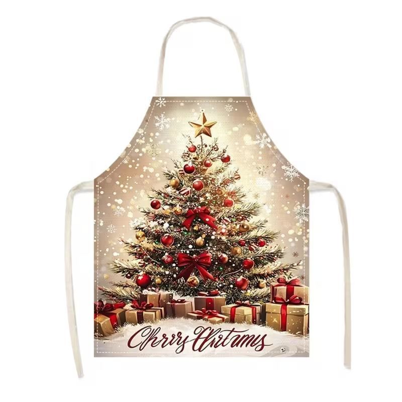 Kitchen Christmas & Halloween Apron, 75x65 cm Flannel, soft and warm, large size offers extra coverage, features extra-long ties for a secure fit.