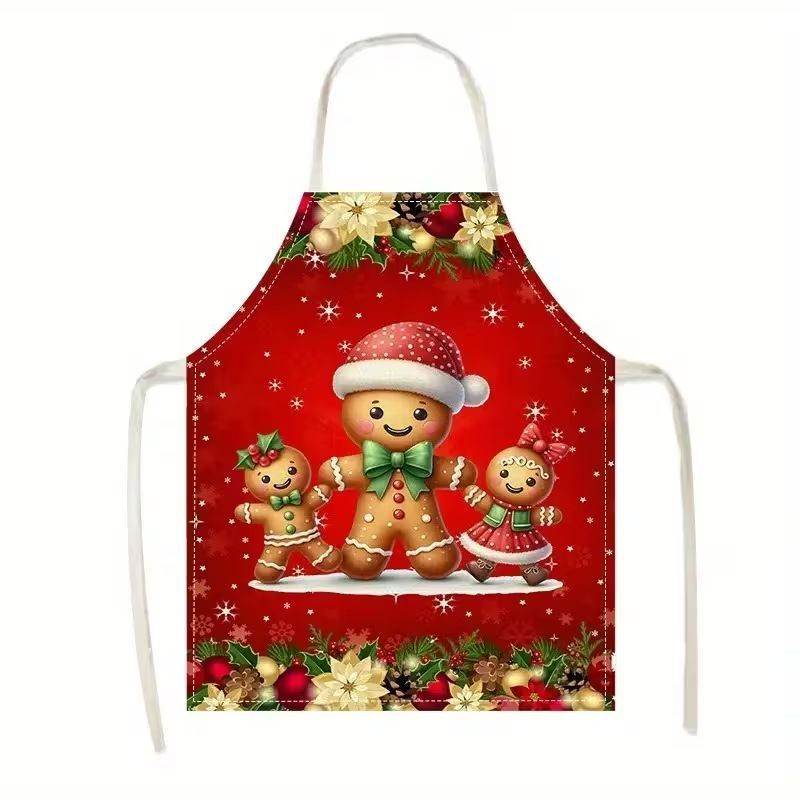 Winter Christmas & Halloween Apron, 56x45 cm Heavy Cotton Linen, sturdy and durable, standard fit, provides extra warmth for cold winter events.