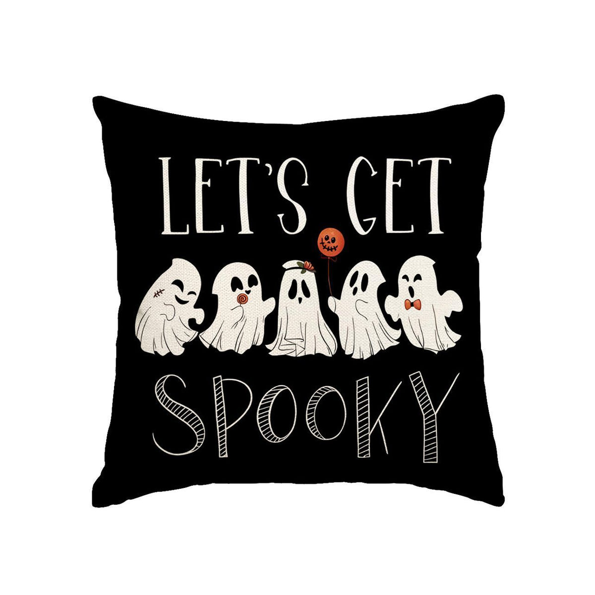 Christmas & Halloween Household Decor 1PC Pillow Cover, Halloween‑4, Suitable For Sofa, Living Room, Bedroom, 45x45cm, Pillow Insert Not Included, Fade‑resistant Cushion Cover For Long‑time Ornament