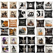 Christmas & Halloween Household Decor 1PC Pillow Cover, Halloween‑4, Suitable For Sofa, Living Room, Bedroom, 45x45cm, Pillow Insert Not Included, Fade‑resistant Cushion Cover For Long‑time Ornament