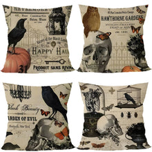 4PC Themed Festival Pillow Cover For Halloween & Christmas, Style‑65, Suitable For Sofa, Living Room, Bedroom, 45x45cm, Pillow Insert Not Included, Anti‑wrinkle Cushion Cover For Stress‑free Home Decoration