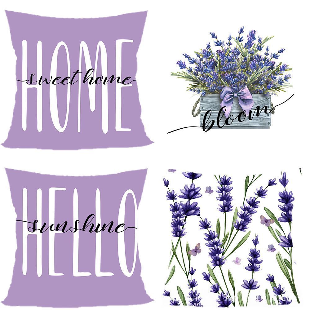 4PC Festive Home Pillow Cover Fit For Halloween & Christmas, Style‑90, Suitable For Sofa, Living Room, Bedroom, 45x45cm, Pillow Insert Not Included, Breathable Cushion Cover For Cozy Indoor Environment