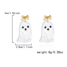 Gothic Style Tassel Dangle Earrings, Halloween & Christmas Pumpkin Ghost Pendant Earrings, Versatile Party Ear Ornament For Ladies, Style‑ER25Y0347