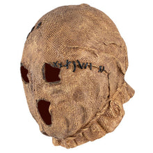Scarecrow Style Halloween Full Head Mask, Creepy Burlap Textured Prank Face Cover for Themed Party, Cosplay Dress Up and Christmas Funny Gathering Activity, Model 40227