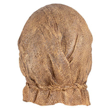 Scarecrow Style Halloween Full Head Mask, Creepy Burlap Textured Prank Face Cover for Themed Party, Cosplay Dress Up and Christmas Funny Gathering Activity, Model 40227