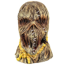 Stitched Horror Scarecrow Headgear, Realistic Latex Scary Face Mask for Halloween Haunted House Layout, Role Play and Holiday Atmosphere Decoration, Model 40395