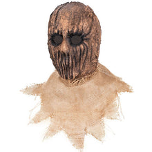 Hollow Eye Horror Scarecrow Head Mask, Rough Linen Texture Cosplay Headgear for Halloween Indoor Event, Trick-or-Treat and Festive Scene Styling, Model 40510