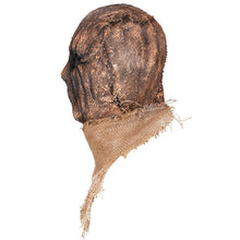 Hollow Eye Horror Scarecrow Head Mask, Rough Linen Texture Cosplay Headgear for Halloween Indoor Event, Trick-or-Treat and Festive Scene Styling, Model 40510