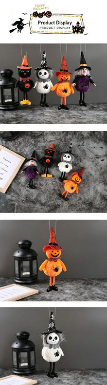 Round Belly Black Cat Halloween Pendant Ornament, Cute Spooky Hanging Decor for Bar, KTV and Haunted Scene Arrangement, Also Works for Christmas Tree Festive Embellishment