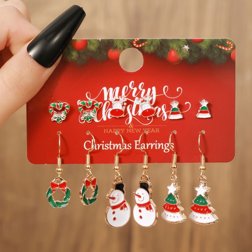 E1252-1 Themed Fashion Earrings, Christmas & Halloween Dinner Party Dress Up Accessory, Premium Alloy Ear Jewelry, Perfect Holiday Stocking Filler Gift