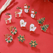 E1253-1 Cute Holiday Piercing Earrings, Christmas & Halloween Photo Prop Decor Jewelry, Versatile Daily Outfit Matching Studs, Thoughtful Holiday Giveaway Gift