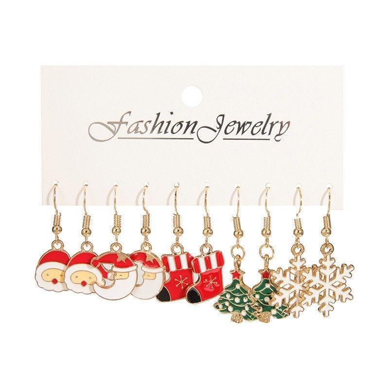 E0014-1 Classic Holiday Design Ear Studs, Christmas & Halloween Universal Festive Jewelry, Minimalist Daily Matching Earrings, Elegant Ladies Holiday Gift