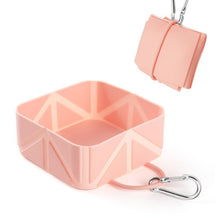 Multi‑purpose Foldable Silicone Pet Bowl, Outdoor Camping Dog Cat Feeding Dish, Christmas & Halloween Pet Party Accessory, Compact Travel‑ready Holiday Gift, 500ml, Sakura Pink