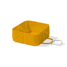 Lightweight Collapsible Silicone Pet Travel Bowl, Portable Dog Cat Food Water Dish, Christmas & Halloween Hiking Camping Pet Gear, Sweet Holiday Gift for Pet Family, 500ml, Ginger Yellow