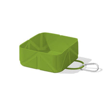 Soft Silicone Fold‑able Pet Outdoor Bowl, Compact Dog Cat Feeding Water Bowl, Christmas & Halloween On‑the‑go Pet Supply, Nice Holiday Present for Pet Keepers, 500ml, Avocado Green
