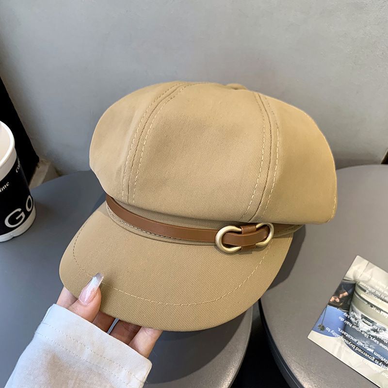 Button Detail Retro Beret, Adjustable 56‑58cm, Christmas & Halloween Party Costume Head Accessory, Elegant Vintage Painter Hat, Women Holiday Gifting Option