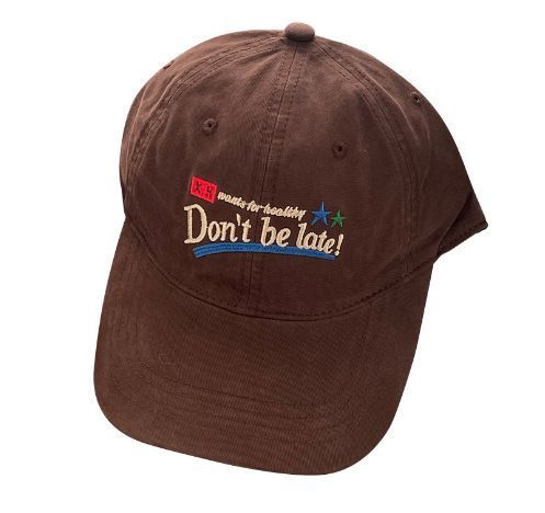Letter Printed Coffee‑Toned Baseball Cap, Adjustable 56‑58cm, Christmas & Halloween Casual Travel Headwear, Trendy Street‑style Hat, Sweet Holiday Gift