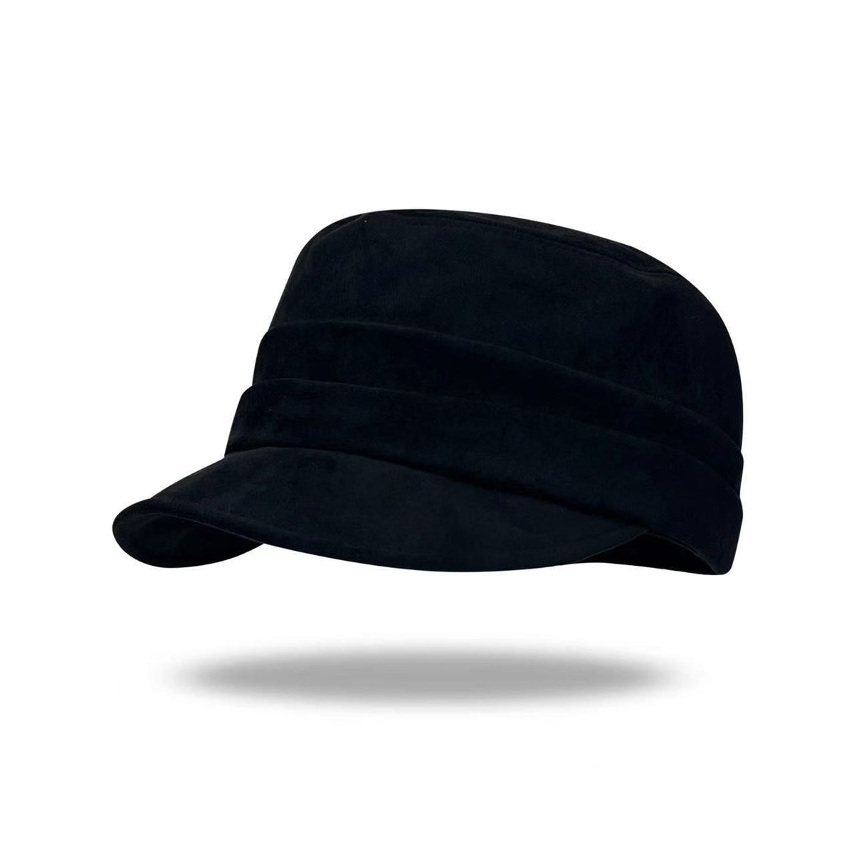 Mini Solid Plain Beret Hat, Black, Adjustable 56‑58cm, Christmas & Halloween Versatile Daily Headwear, Classic Retro Painter Cap, Festival Souvenir