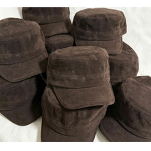 Dark Brown Suede‑Like Cavalry Hat, Adjustable 56‑58cm, Christmas & Halloween Retro Styling Accessory, Fashion Vintage Cap, Holiday Souvenir Gift