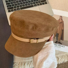 Mini Vintage‑Style Beret Hat, Khaki Tone, Adjustable 56‑58cm, Christmas & Halloween Breathable Daily Accessory, Elegant Retro Painter Cap, Holiday Souvenir