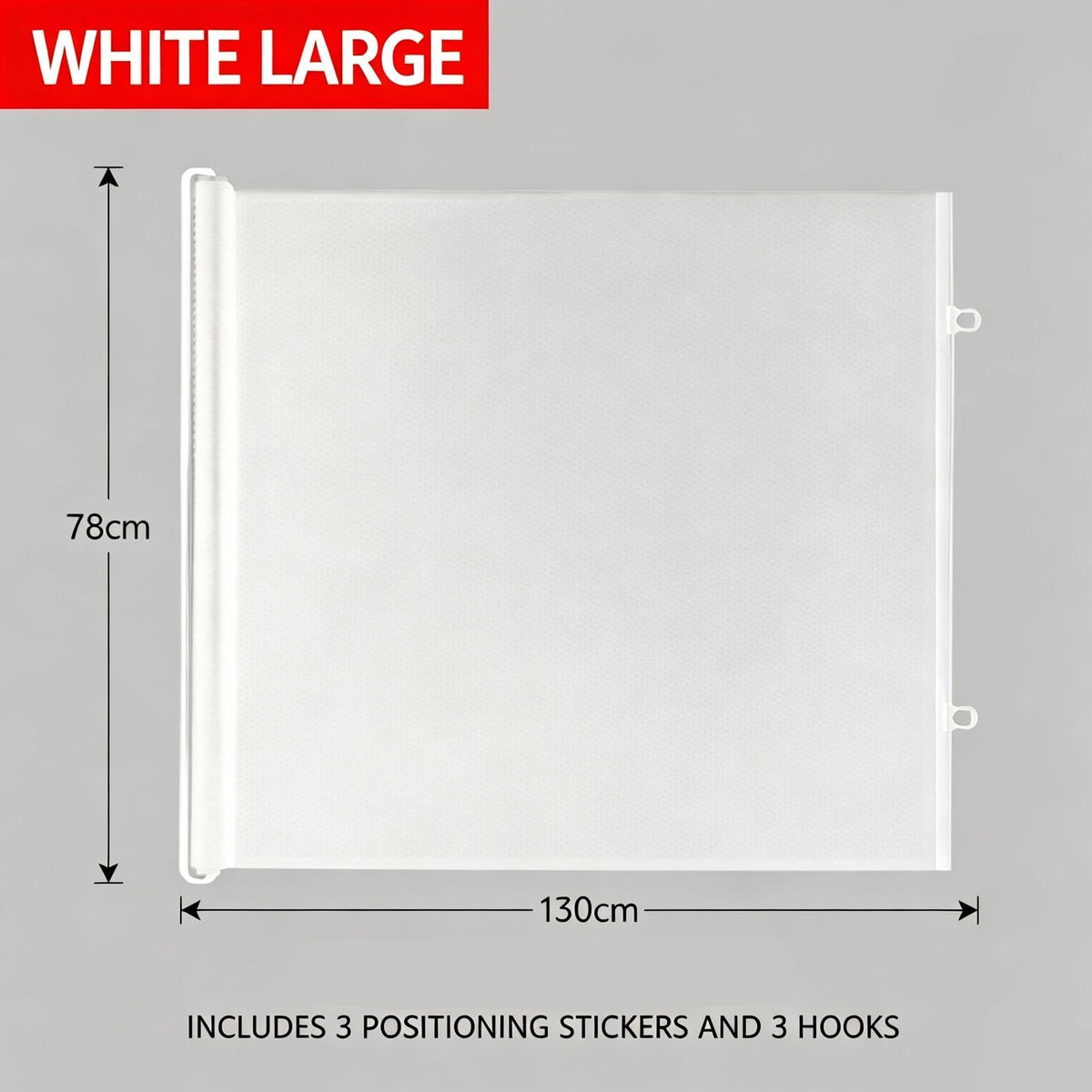 Auto Retractable Pet Safety Gate, Large Size White 78*130cm, Cat Escape‑proof Barrier Door, Indoor Partition Fence, Christmas & Halloween Household Pet Accessory, Practical Holiday Gift for Pet Owners