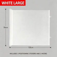 Auto Retractable Pet Safety Gate, Large Size White 78*130cm, Cat Escape‑proof Barrier Door, Indoor Partition Fence, Christmas & Halloween Household Pet Accessory, Practical Holiday Gift for Pet Owners