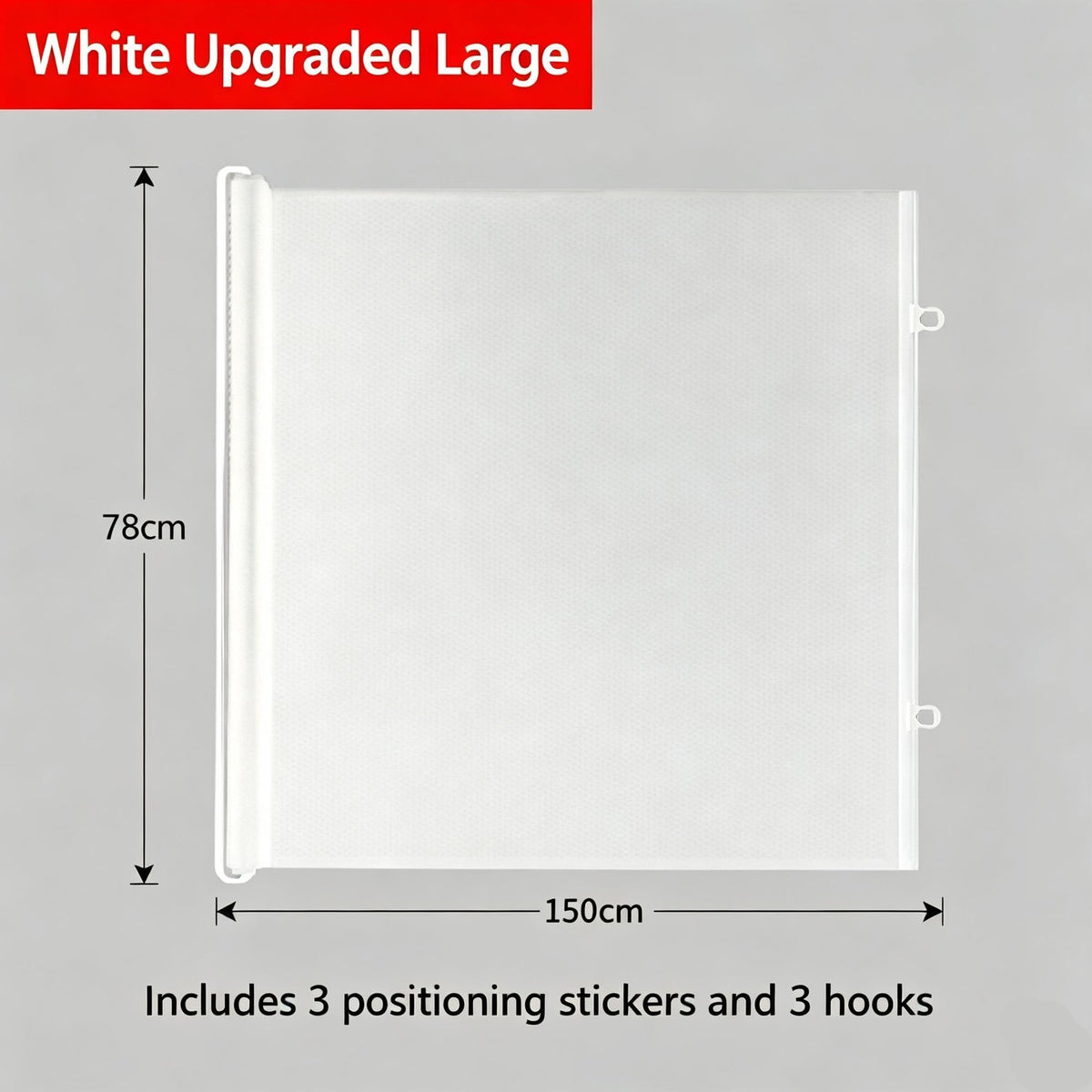 Retractable Pet Safety Barrier, Extra‑Large White 78*150cm, Cat Escape Prevention Partition Gate, Indoor Isolation Fence, Christmas & Halloween Household Pet Gear, Nice Holiday Gift
