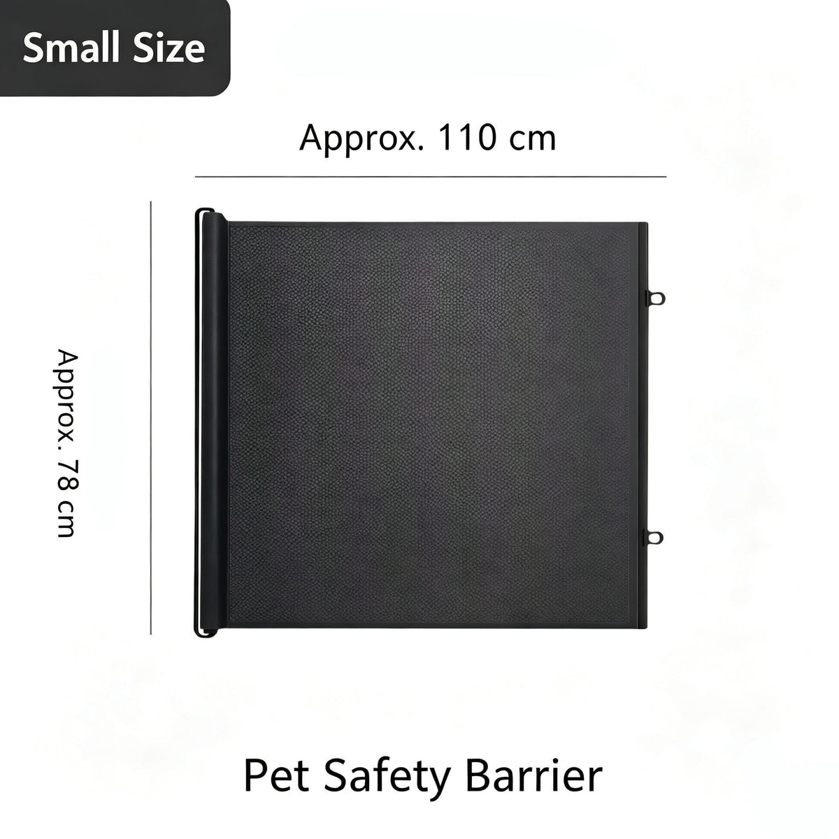 Auto Retractable Cat Barrier Gate, Small Size Black 78*110cm, Anti‑jump Pet Safety Fence, Home Isolation Guard, Christmas & Halloween Pet Supply, Thoughtful Holiday Souvenir