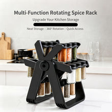 Mushroom‑Shape 12‑in‑1 Rotating Glass Spice Jar Set, Kitchen Countertop Seasoning Condiment Storage Organizer, Christmas & Halloween Household Kitchen Accessory, Practical Holiday Gift for Home Cooking Lovers