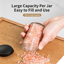 Upgraded Rotating Spice Organizer with 18 Glass Condiment Bottles, Kitchen Countertop Seasoning Storage Rack, Christmas & Halloween Household Decor Accessory, Thoughtful Holiday Present