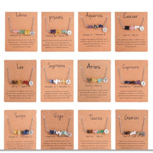 Zodiac Sign Chip Stone Necklace,Stainless Steel Irregular Natural Crystal Pendant,Cancer Themed Jewellery,Ideal for Christmas Halloween Party Wear & Holiday Gift