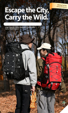 Large Capacity Nylon Hiking Backpack 60L Green,Adjustable Rucksack With Rain Cover,Ideal for Camping Trekking Travel,Christmas Halloween Outdoor Enthusiast Gift