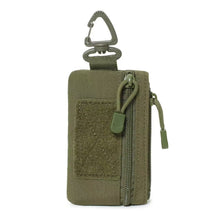 Lightweight Outdoor Waist Bag With Zipper, Multi‑Use Belt Pouch for Coins Keys Small Gadgets, Deep Olive Green, Versatile Hiking Daily Accessory, Christmas Halloween Activity Gift