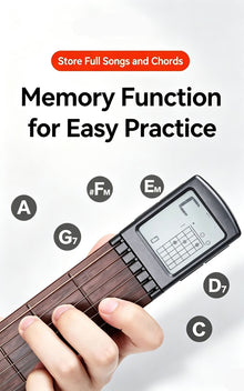 Pocket Guitar Chord Trainer, Portable Guitar Finger Practice Aid, Professional Finger Exercise Tool for Chord & Scale Drills, Beginner Friendly Guitar Accessory, Christmas Halloween Music Lover Gift