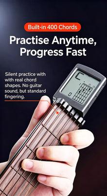 Pocket Guitar Chord Trainer, Portable Guitar Finger Practice Aid, Professional Finger Exercise Tool for Chord & Scale Drills, Beginner Friendly Guitar Accessory, Christmas Halloween Music Lover Gift