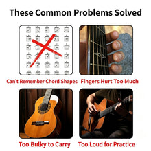 New Pocket Silent Guitar Chord Trainer, Portable Mute Guitar Finger Practice Aid, Self‑Study Tool for Beginner Guitarists, Compact Chord & Scale Exercise Accessory, Christmas Halloween Music Enthusiast Gift