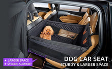 Waterproof Anti-Dirty Dog Car Basket Mat, Hard Reinforced Bottom With Breathable Mesh, Back Single Seat Pet Cushion, Black Large Size, Christmas Halloween Travel Pet Present