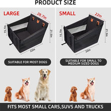 Back Single Seat Pet Car Basket Mat, Hardened Base & Ventilated Mesh Design, Waterproof Stain Proof Dog Seat Cover, Grey Small Size, Christmas Halloween Practical Pet Gift
