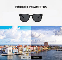 Full Frame Retro Round Sunglasses, Versatile Fashion Slimming Sun Shades, Gloss Black Frame with Black Grey Lenses, Christmas & Halloween Fashion Accessory Gift