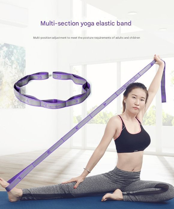 8 Grid Blue Purple | Muscle Relief Fitness Resistance Band | Halloween Home Workout Gift | for Adult Tension Release Stretching
