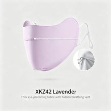 XKZ42 Lavender Purple One Size | Ice Silk Sun Face Mask | Halloween Elegant Outing Gift | Eye Corner Protection Breathable Thin Sun Cover