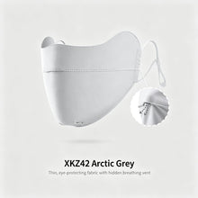 XKZ42 Arctic Grey One Size | Ice Silk Sun Protection Face Cover | Halloween Minimalist Gift | Eye Corner UV Block Breathable Thin Mask
