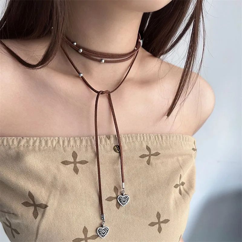 Ethnic Lariat Style | Bohemian Beaded Hang Neck Necklace | Halloween Boho Chic Gift | Long Lariat Chain Y2K Vacation Style Neck Accessory