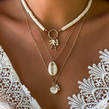 Mini Coconut Tree Layered | Y2K Tropical Beaded Necklace | Halloween Beach Vacation Gift | Stacked Palm Tree Clavicle Chain Holiday Spicy Girl Accessory