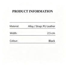 Black 105cm | Cleanfit Western Retro Woven Leather Belt | Halloween Daily Outfit Gift | No-Hole Versatile Unisex Regular Casual Waist Belt