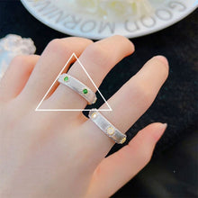 JZ0594 Personalized Open | Retro Silver Custom Open Ring | Halloween Personalized Gift | Fade Resistant Adjustable Custom Fit Personality Women's Finger Ring