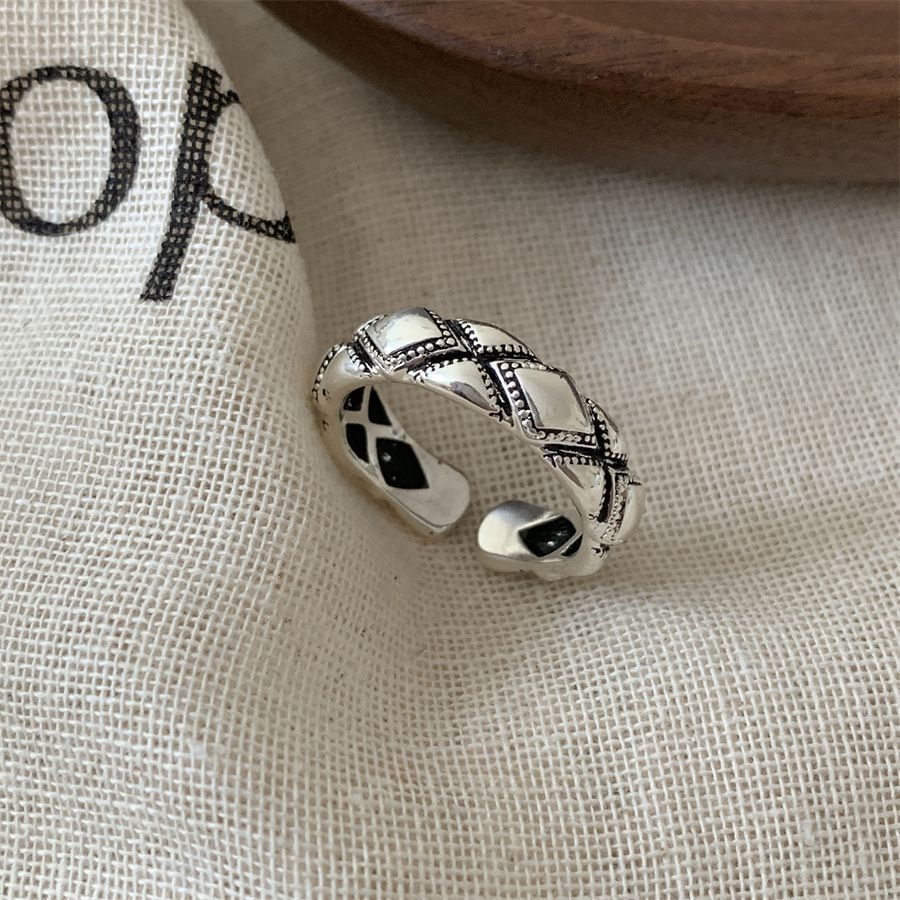 JZ1198 High Polish Band | Retro Silver High Shine Ring | Halloween Bright Shiny Gift | Fade-Proof Adjustable High Polished Shiny Women's Dress Ring