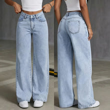 Light Blue Size 5XL (Recommended 92.5-100.0kg / 203.9-220.5lbs) | Extra Large Straight Jeans | Halloween Fresh Full Figure Gift | High Waist Loose Fit Fashion Denim