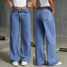 Medium Blue Size 3XL (Recommended 80.0-87.5kg / 176.4-192.9lbs) | Plus Size Loose Straight Jeans | Halloween Classic Inclusive Gift | High Waist Non-Bulky Fashion Denim